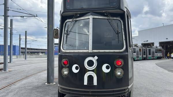 Some Boston subway trains are now sporting googly eyes