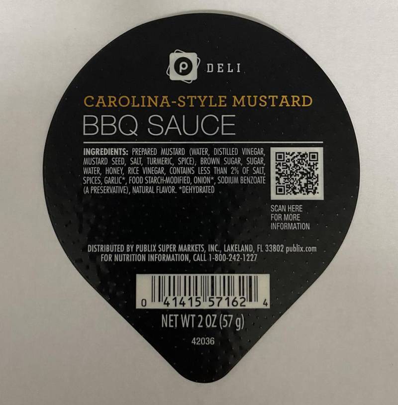 No one has been sickened by the sauce and Publix has pulled it from it deli.