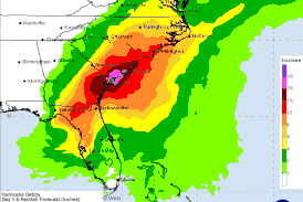 Hurricane Debby: Storm downgraded to tropical storm