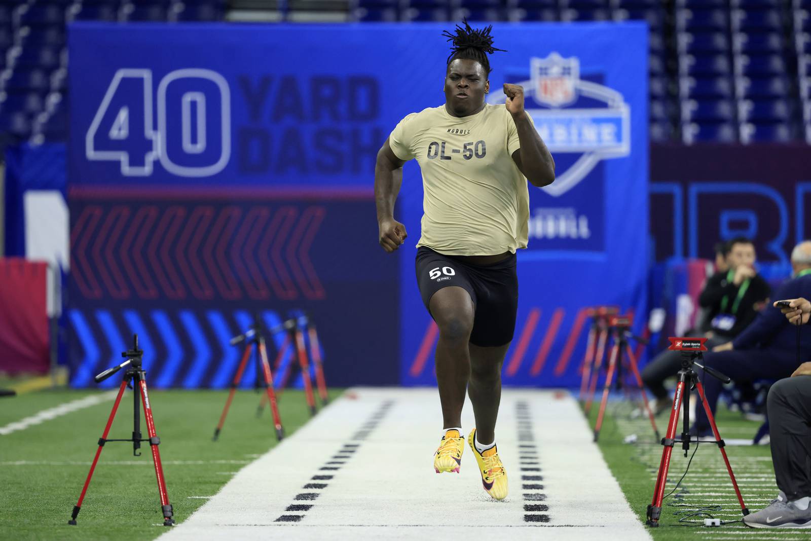 UGA’s NFL combine results Amarius Mims suffers hamstring injury after