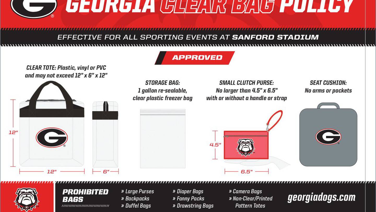 SEC Reminds Fans of Clear Bag Policy For All Football Games